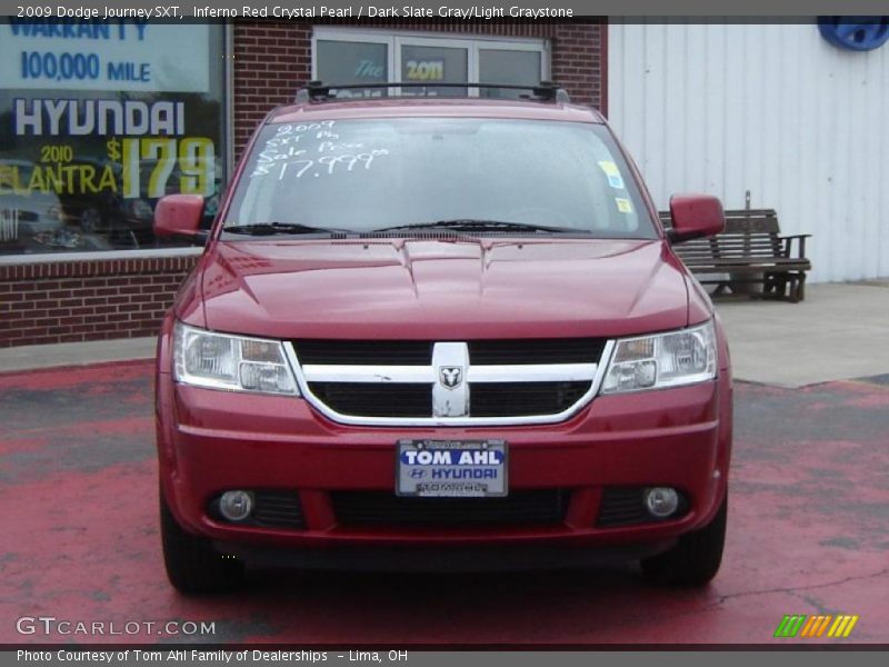 Inferno Red Crystal Pearl / Dark Slate Gray/Light Graystone 2009 Dodge Journey SXT