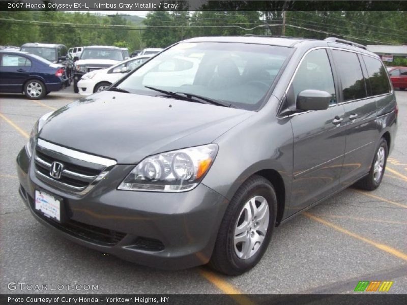 Nimbus Gray Metallic / Gray 2007 Honda Odyssey EX-L