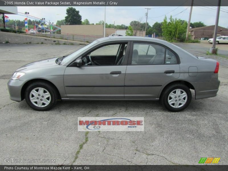 Magnesium Metallic / Gray 2005 Honda Civic Value Package Sedan