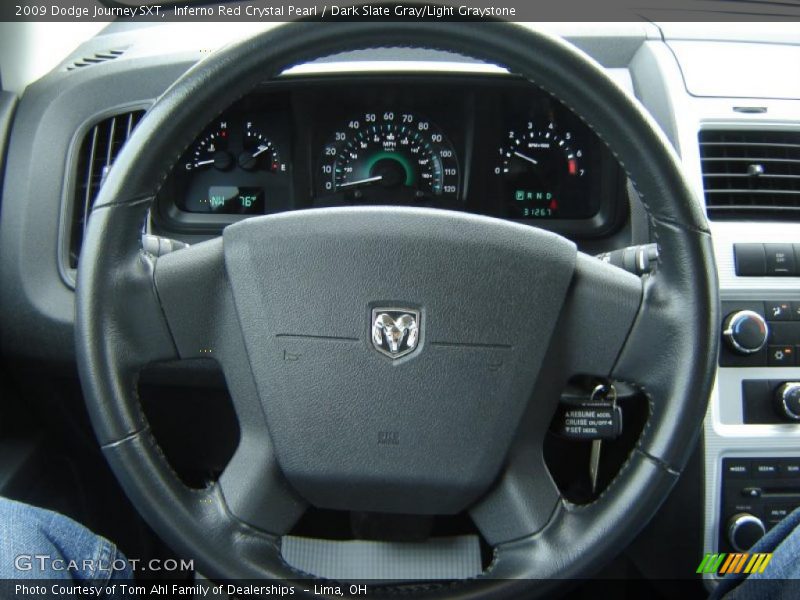 Inferno Red Crystal Pearl / Dark Slate Gray/Light Graystone 2009 Dodge Journey SXT