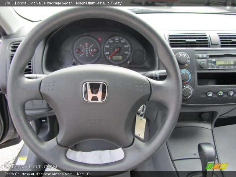 Magnesium Metallic / Gray 2005 Honda Civic Value Package Sedan