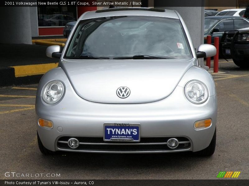 Silver Arrow Metallic / Black 2001 Volkswagen New Beetle GLS 1.8T Coupe