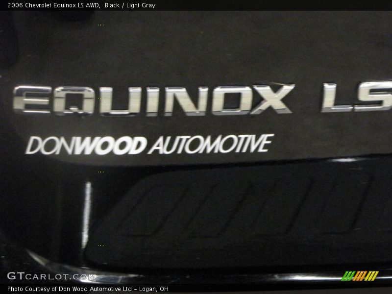 Black / Light Gray 2006 Chevrolet Equinox LS AWD