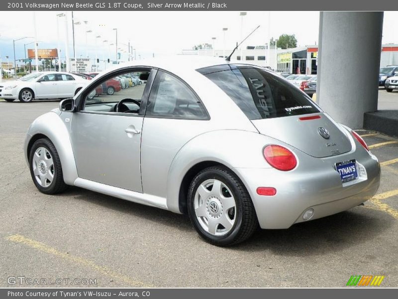 Silver Arrow Metallic / Black 2001 Volkswagen New Beetle GLS 1.8T Coupe