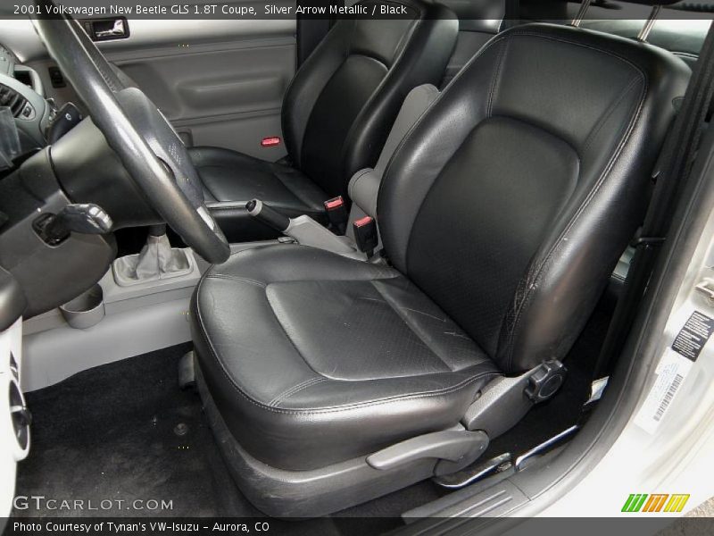 Silver Arrow Metallic / Black 2001 Volkswagen New Beetle GLS 1.8T Coupe