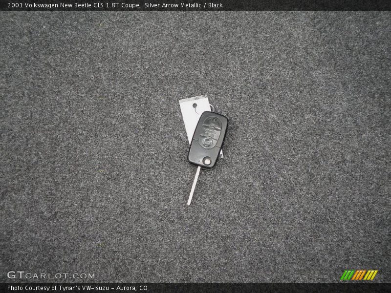 Silver Arrow Metallic / Black 2001 Volkswagen New Beetle GLS 1.8T Coupe