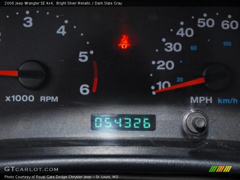 Bright Silver Metallic / Dark Slate Gray 2006 Jeep Wrangler SE 4x4