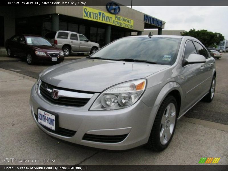 Silver Pearl Metallic / Gray 2007 Saturn Aura XE