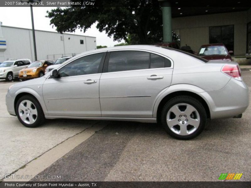 Silver Pearl Metallic / Gray 2007 Saturn Aura XE