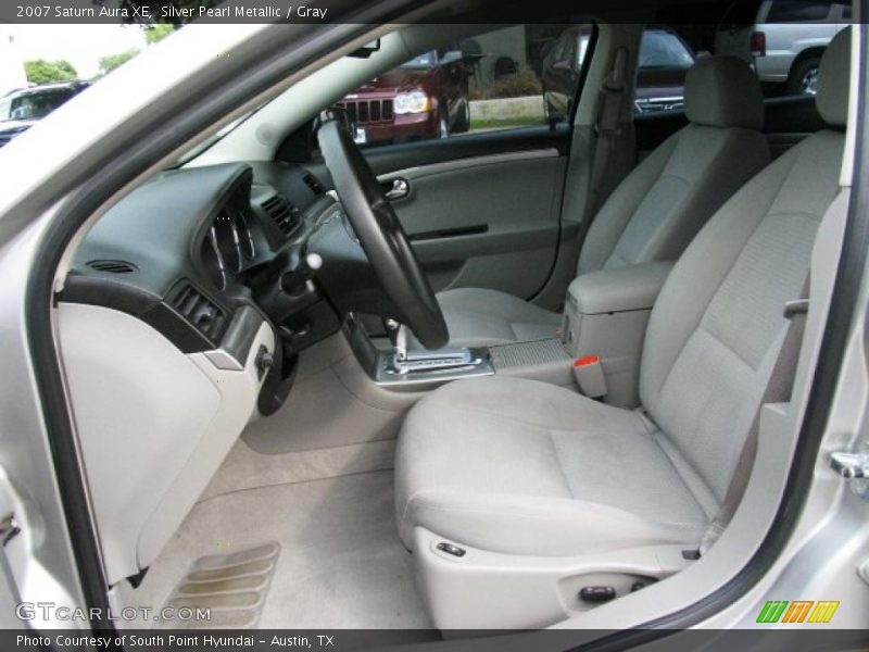Silver Pearl Metallic / Gray 2007 Saturn Aura XE