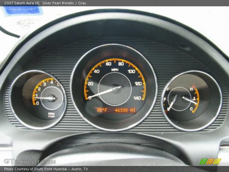 Silver Pearl Metallic / Gray 2007 Saturn Aura XE