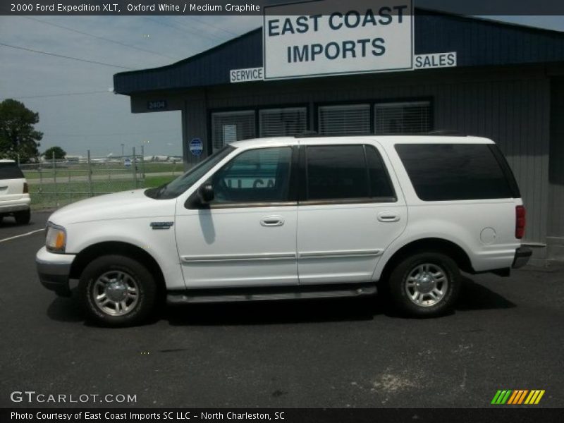 Oxford White / Medium Graphite 2000 Ford Expedition XLT