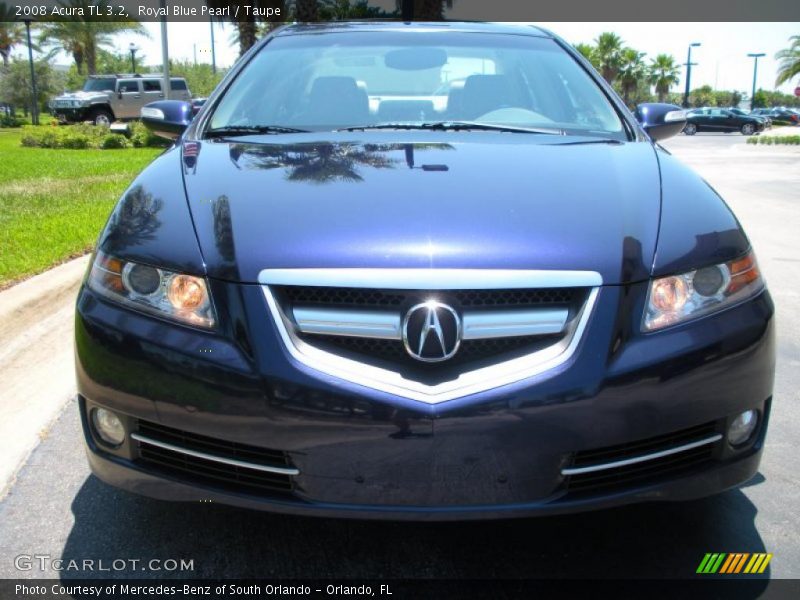 Royal Blue Pearl / Taupe 2008 Acura TL 3.2