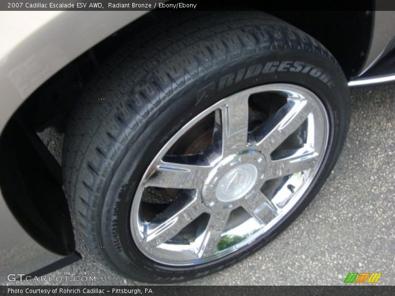 Radiant Bronze / Ebony/Ebony 2007 Cadillac Escalade ESV AWD