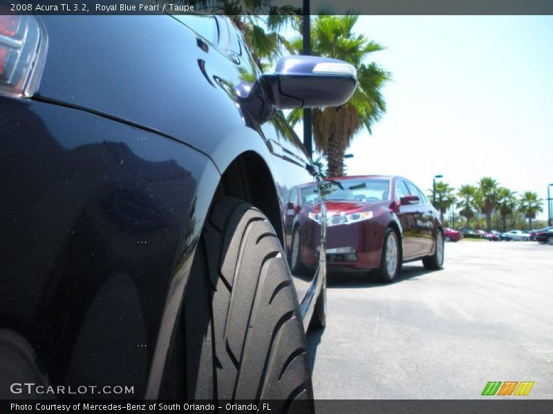 Royal Blue Pearl / Taupe 2008 Acura TL 3.2