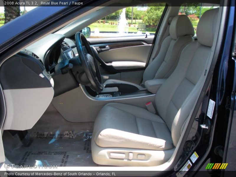 Royal Blue Pearl / Taupe 2008 Acura TL 3.2