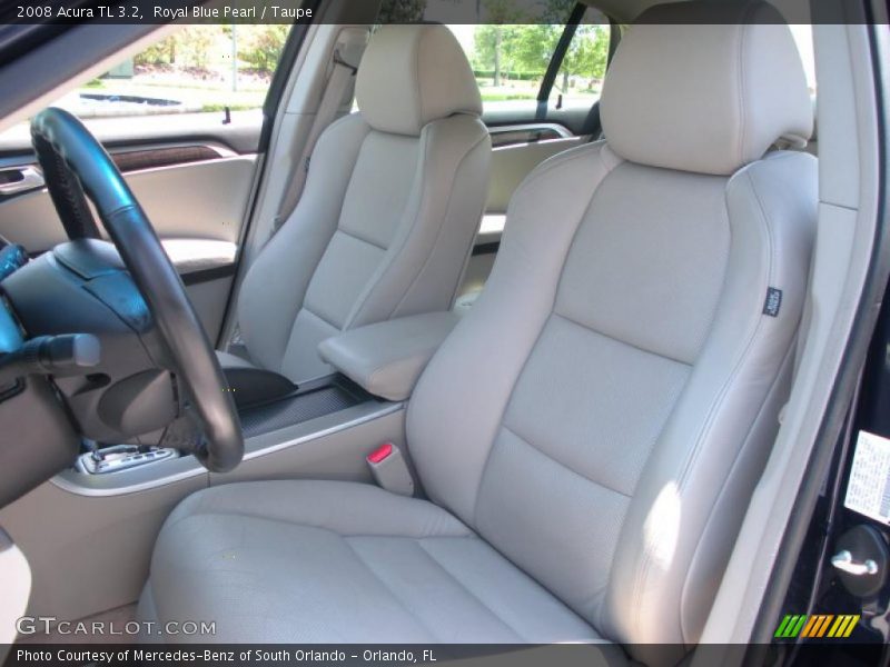 Royal Blue Pearl / Taupe 2008 Acura TL 3.2