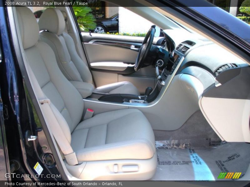 Royal Blue Pearl / Taupe 2008 Acura TL 3.2