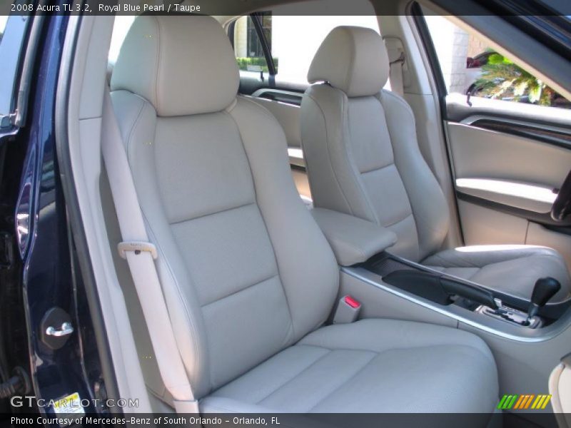 Royal Blue Pearl / Taupe 2008 Acura TL 3.2