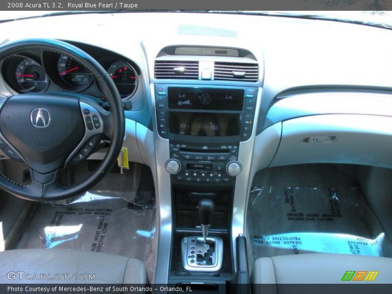 Royal Blue Pearl / Taupe 2008 Acura TL 3.2