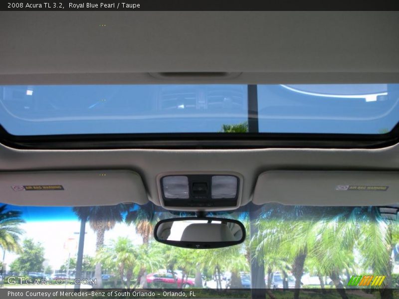 Royal Blue Pearl / Taupe 2008 Acura TL 3.2