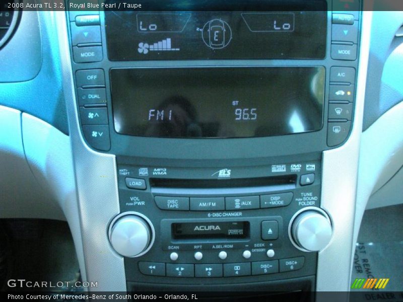 Royal Blue Pearl / Taupe 2008 Acura TL 3.2