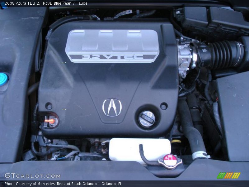 Royal Blue Pearl / Taupe 2008 Acura TL 3.2