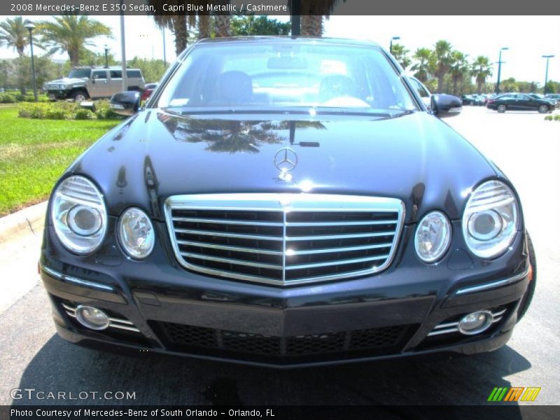 Capri Blue Metallic / Cashmere 2008 Mercedes-Benz E 350 Sedan