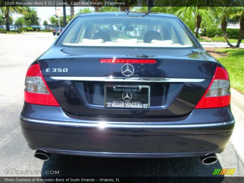 Capri Blue Metallic / Cashmere 2008 Mercedes-Benz E 350 Sedan