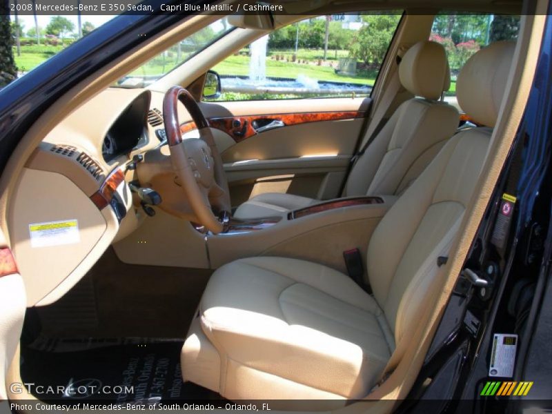 Capri Blue Metallic / Cashmere 2008 Mercedes-Benz E 350 Sedan