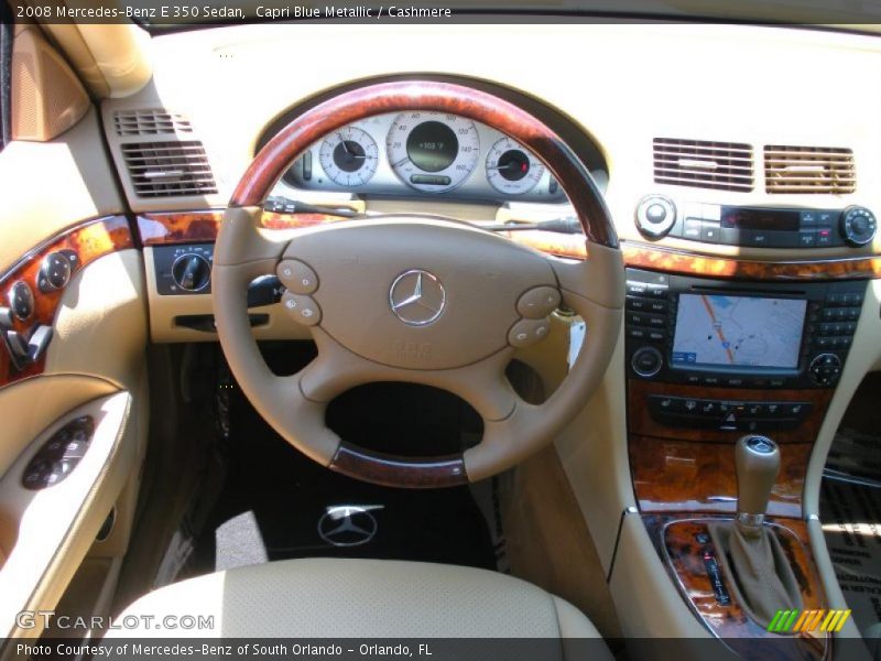 Capri Blue Metallic / Cashmere 2008 Mercedes-Benz E 350 Sedan