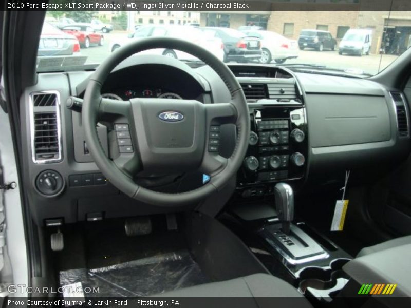 Ingot Silver Metallic / Charcoal Black 2010 Ford Escape XLT Sport Package 4WD