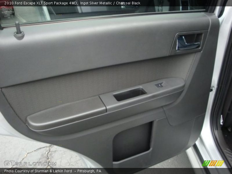 Ingot Silver Metallic / Charcoal Black 2010 Ford Escape XLT Sport Package 4WD