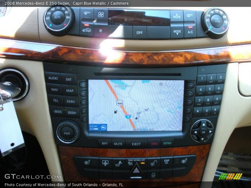 Capri Blue Metallic / Cashmere 2008 Mercedes-Benz E 350 Sedan