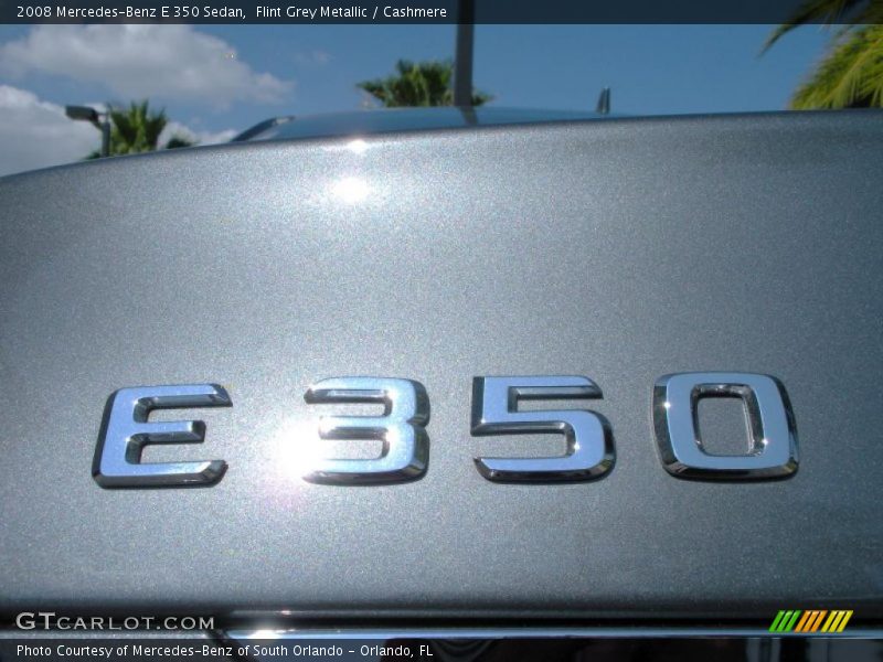 Flint Grey Metallic / Cashmere 2008 Mercedes-Benz E 350 Sedan