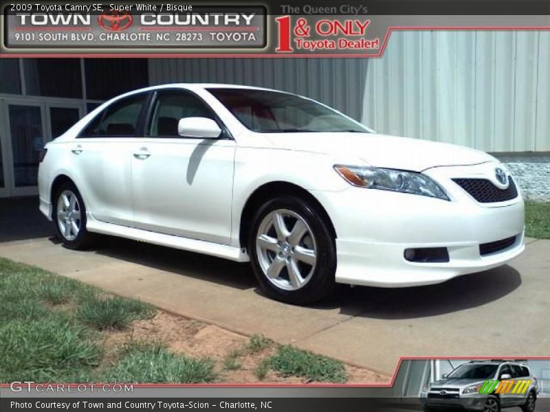 Super White / Bisque 2009 Toyota Camry SE