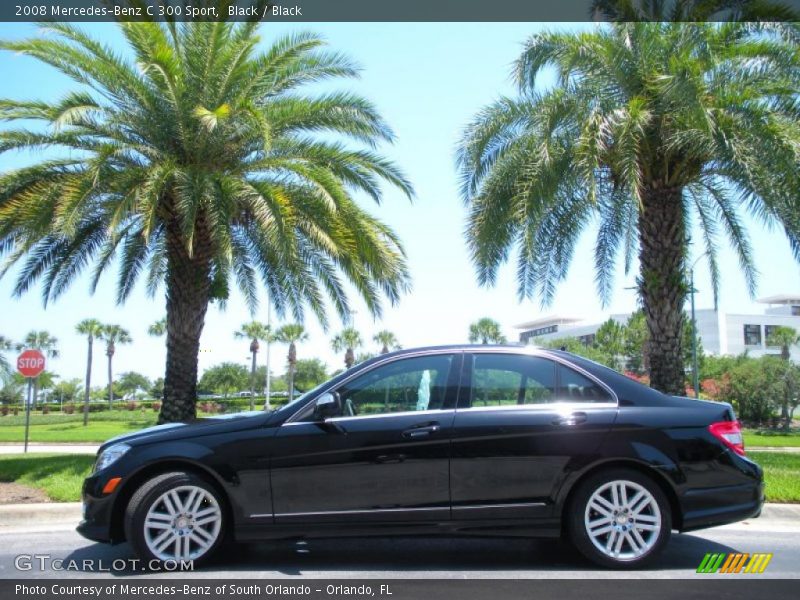 Black / Black 2008 Mercedes-Benz C 300 Sport