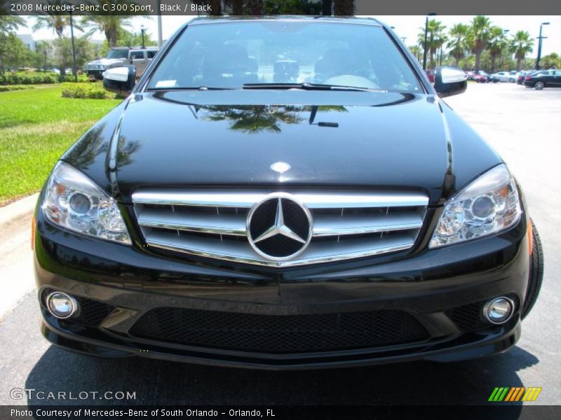 Black / Black 2008 Mercedes-Benz C 300 Sport
