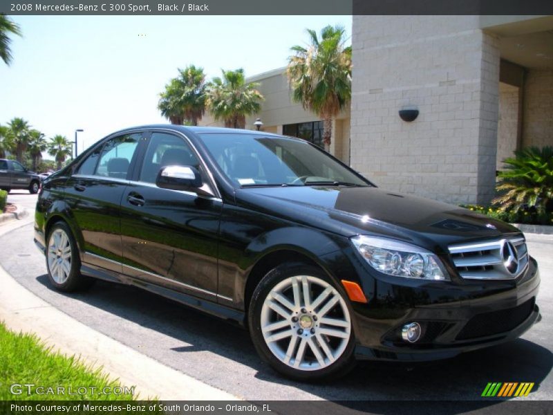 Black / Black 2008 Mercedes-Benz C 300 Sport