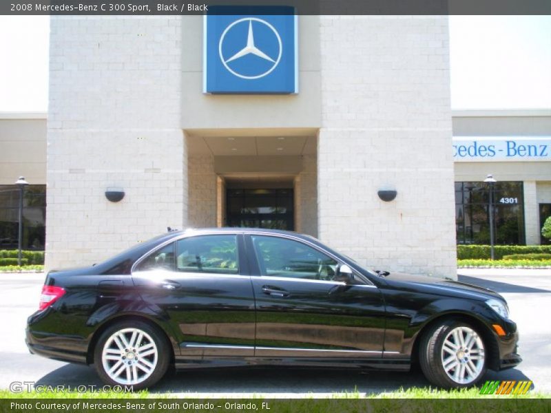Black / Black 2008 Mercedes-Benz C 300 Sport
