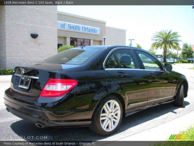 Black / Black 2008 Mercedes-Benz C 300 Sport