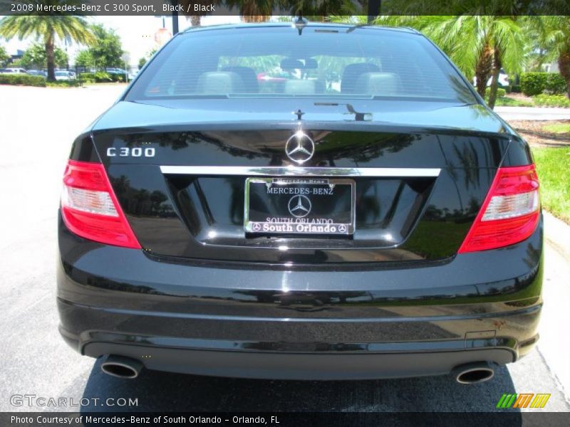 Black / Black 2008 Mercedes-Benz C 300 Sport