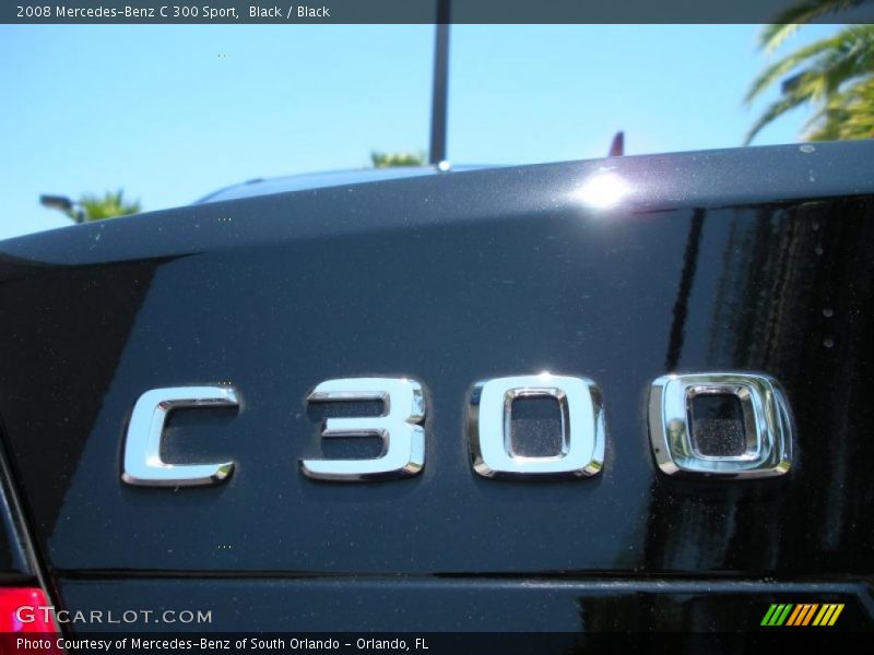 Black / Black 2008 Mercedes-Benz C 300 Sport