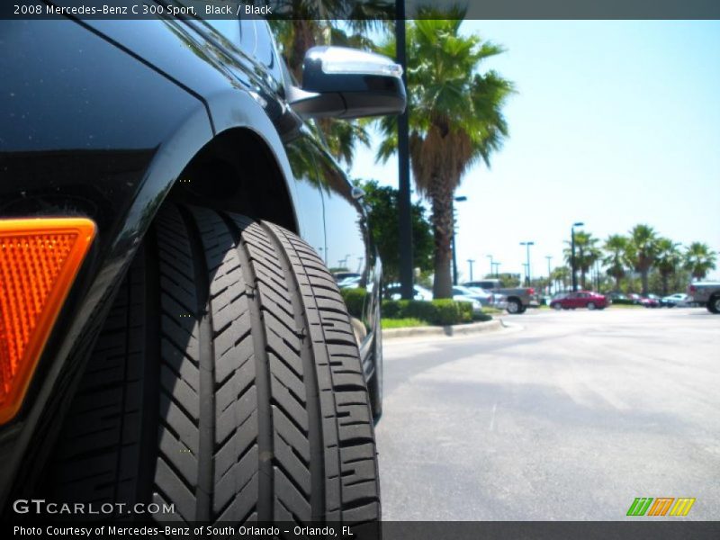 Black / Black 2008 Mercedes-Benz C 300 Sport
