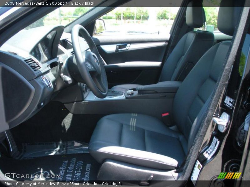 Black / Black 2008 Mercedes-Benz C 300 Sport