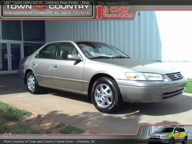 Cashmere Beige Metallic / Beige 1997 Toyota Camry XLE V6