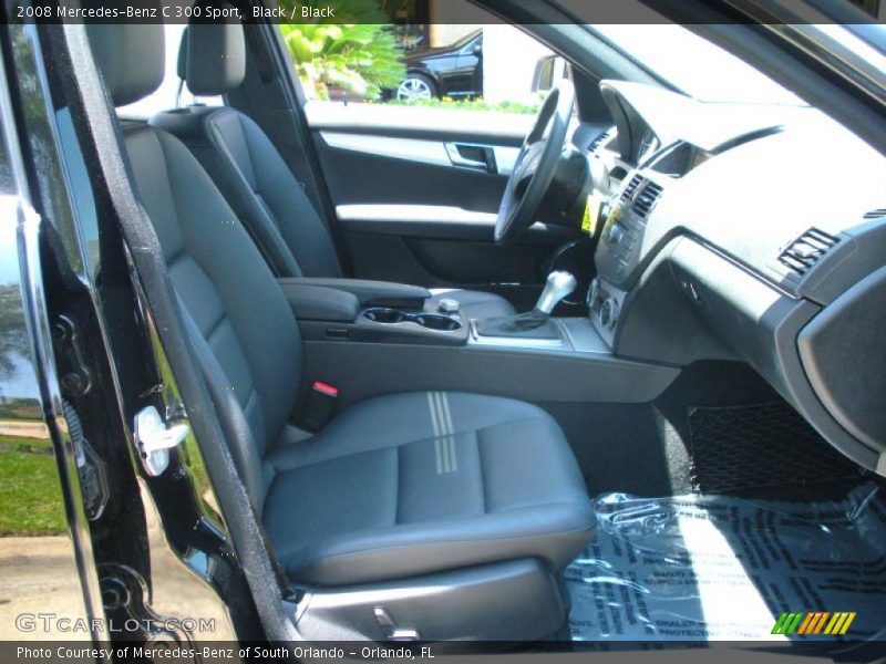 Black / Black 2008 Mercedes-Benz C 300 Sport