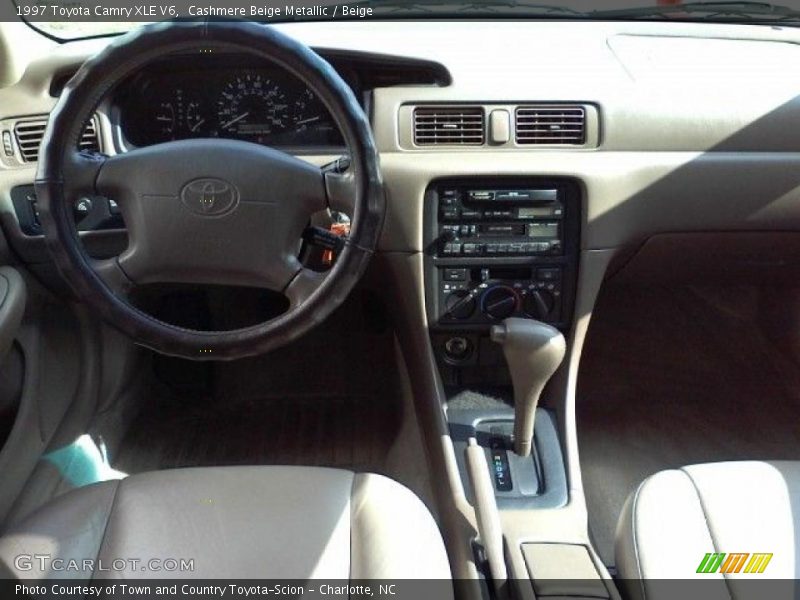 Cashmere Beige Metallic / Beige 1997 Toyota Camry XLE V6
