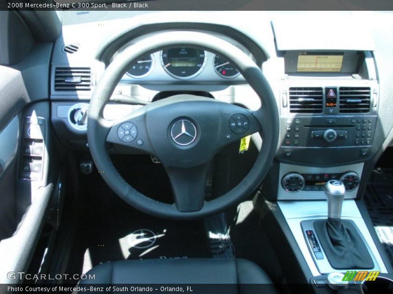 Black / Black 2008 Mercedes-Benz C 300 Sport