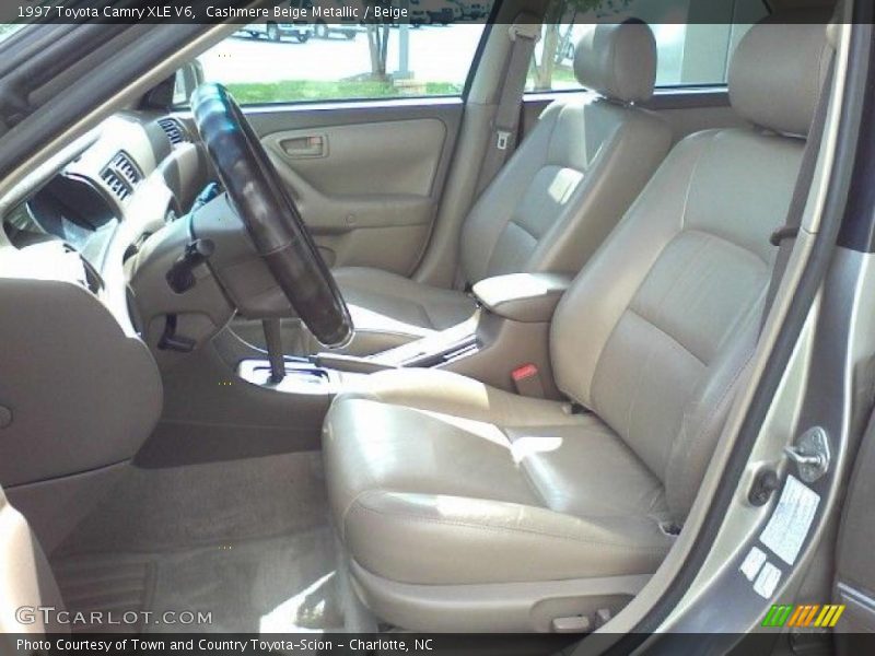 Cashmere Beige Metallic / Beige 1997 Toyota Camry XLE V6